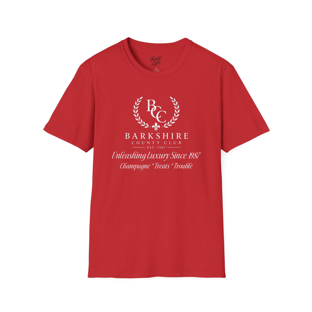 Barkshire County Club Tee — Funny Dog Club Logo T-Shirt