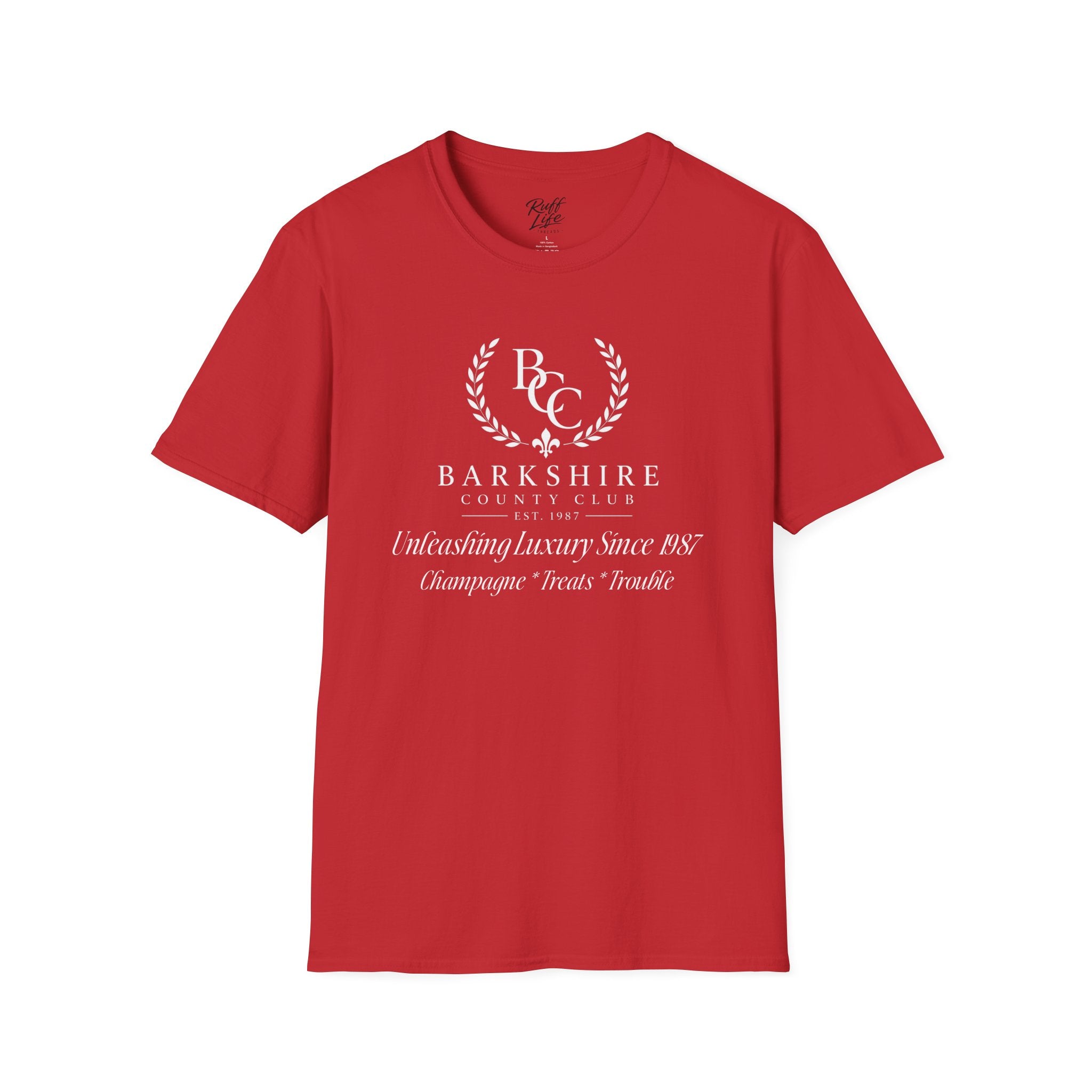 Barkshire County Club Tee — Funny Dog Club Logo T-Shirt