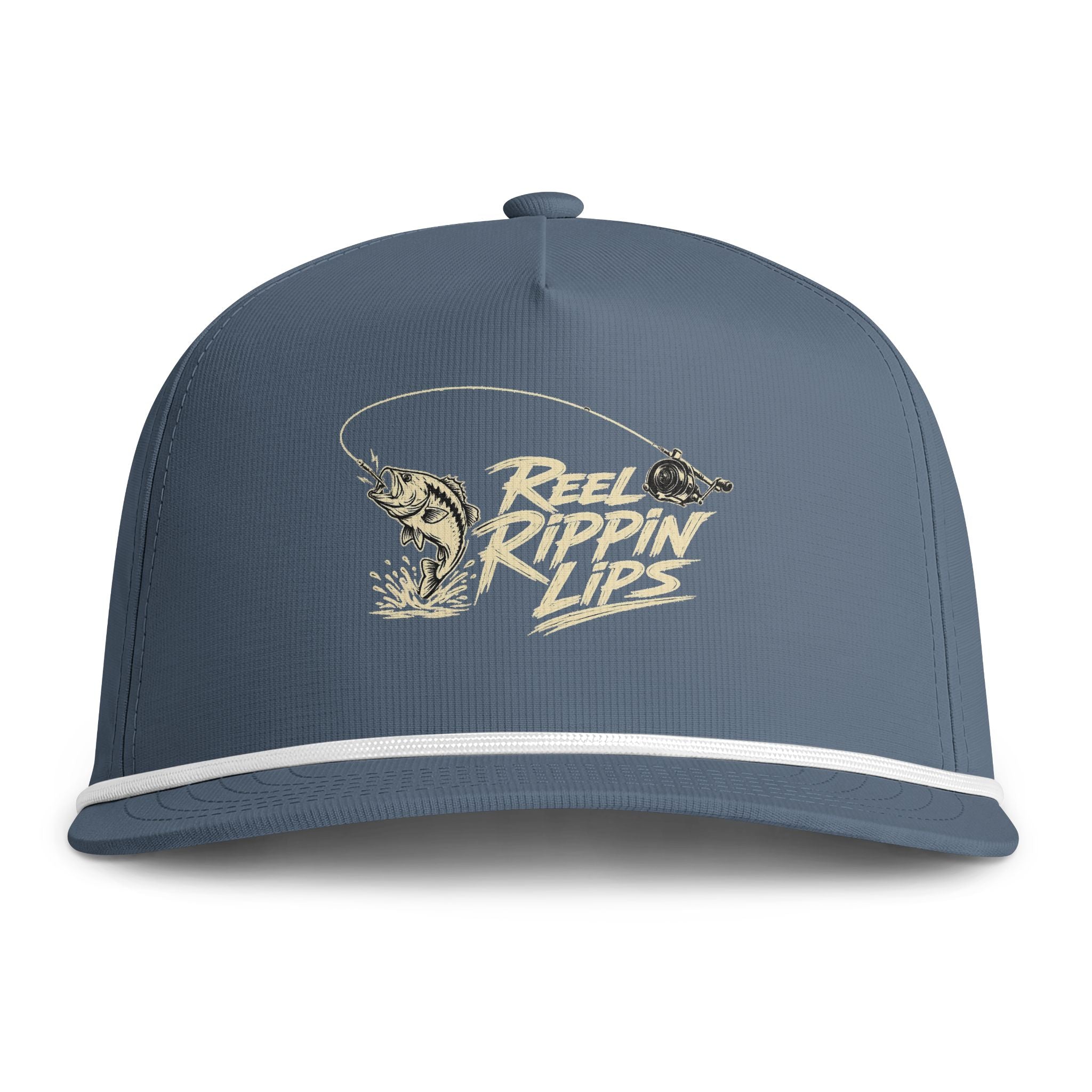 Fishing Rope Cap — "Reel Rippin’ Life" Embroidered Trucker Hat