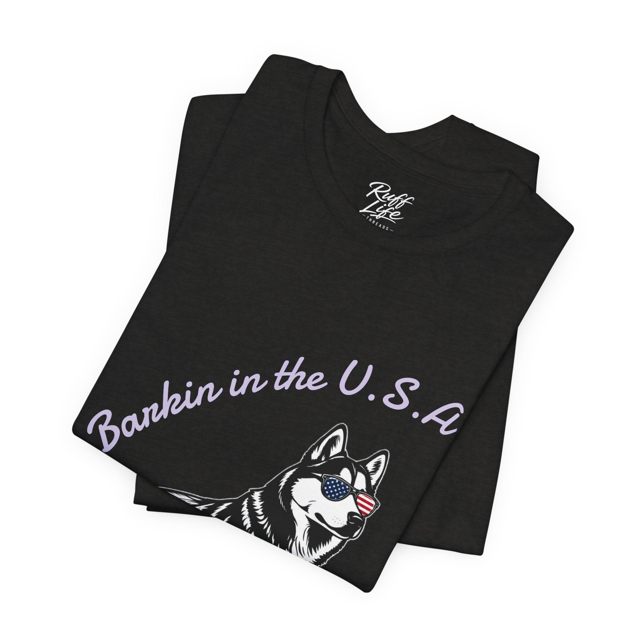 Barkin' in the USA Dog T-Shirt — Funny Patriotic Pup Tee