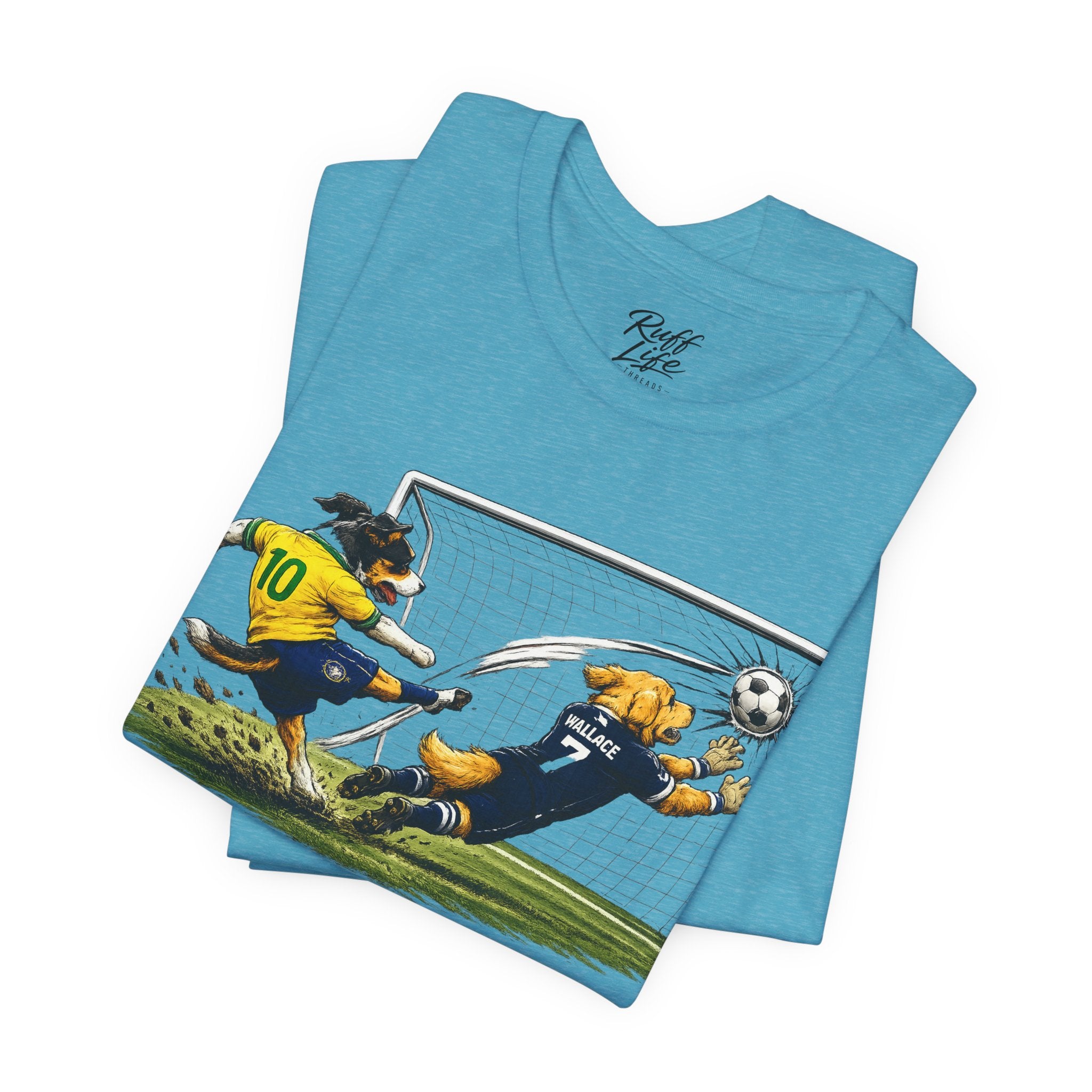 World Pup 2026 Soccer Tee — 'Number 10 Energy' Brazil vs Scotland Cartoon Shirt - World Cup 26'