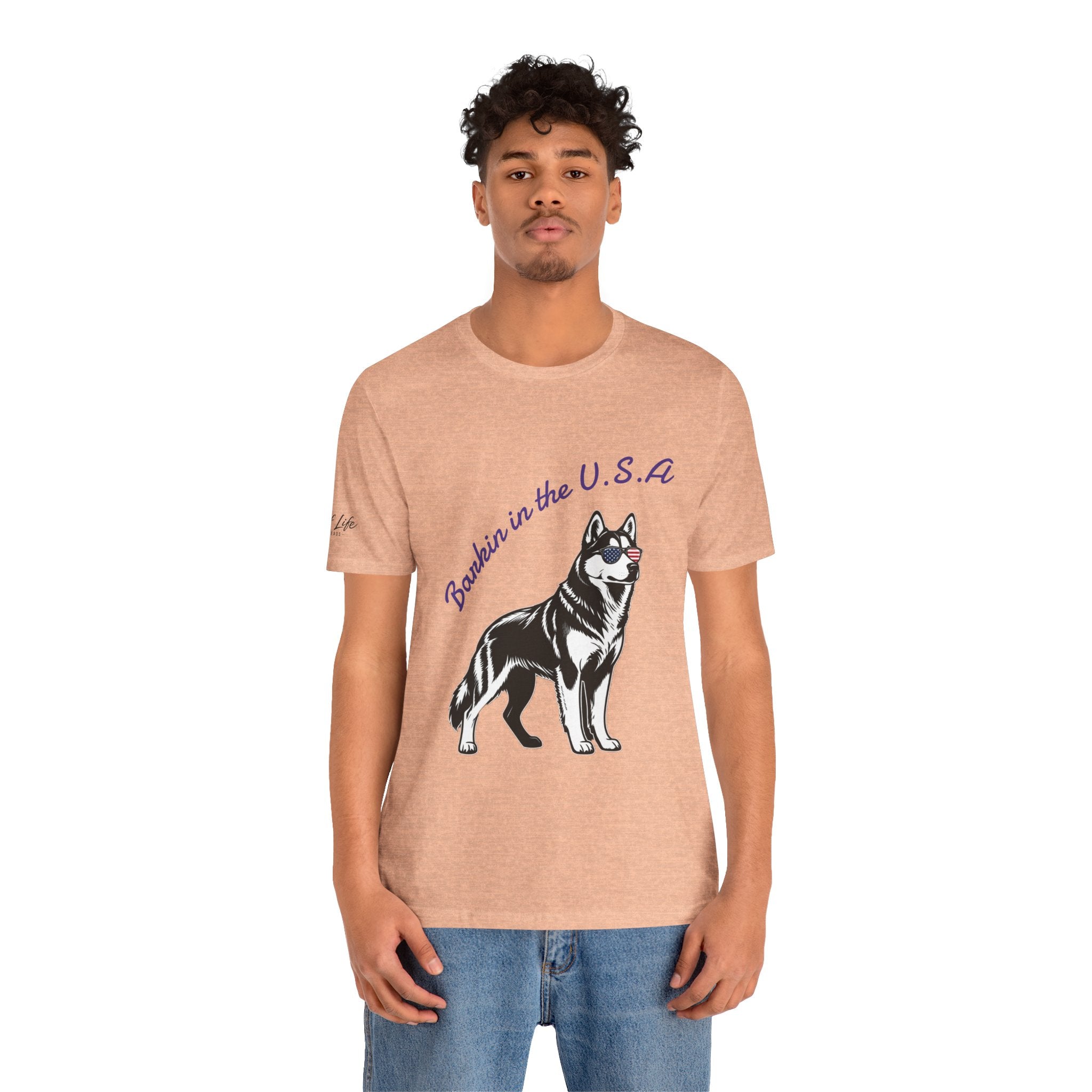 Barkin' in the USA Dog T-Shirt — Funny Patriotic Pup Tee
