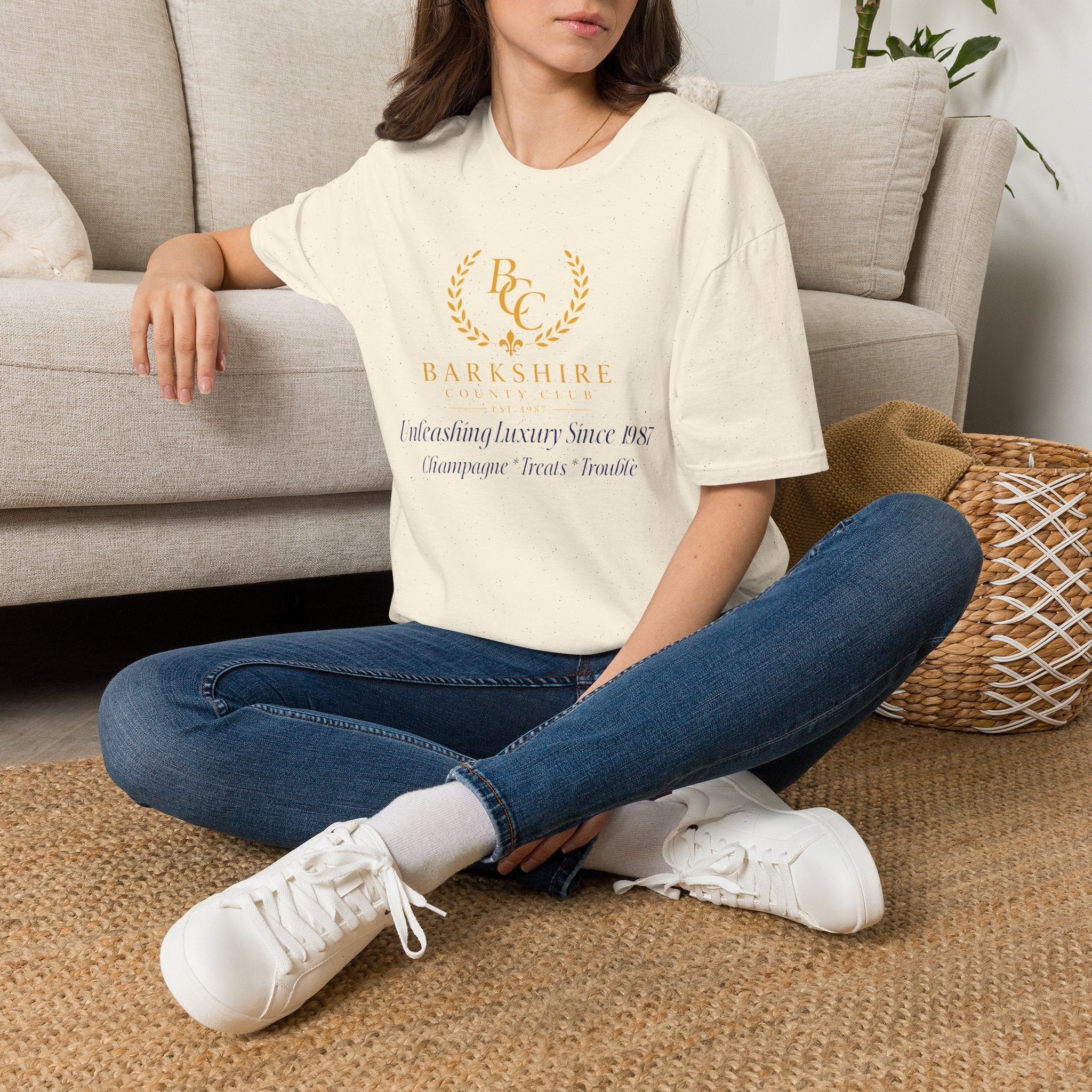 Barkshire County Club Tee — Funny Dog Club Logo T-Shirt