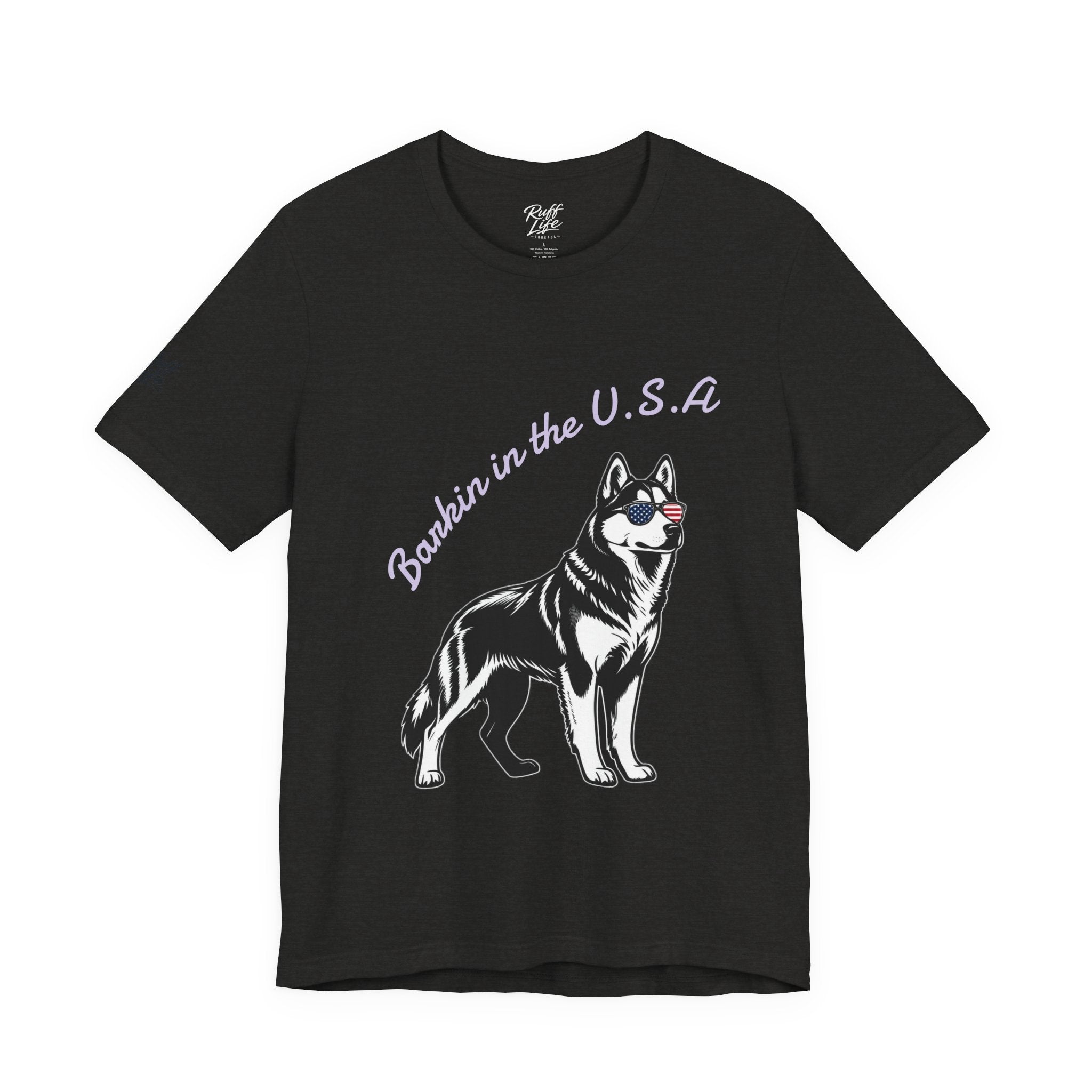 Barkin' in the USA Dog T-Shirt — Funny Patriotic Pup Tee