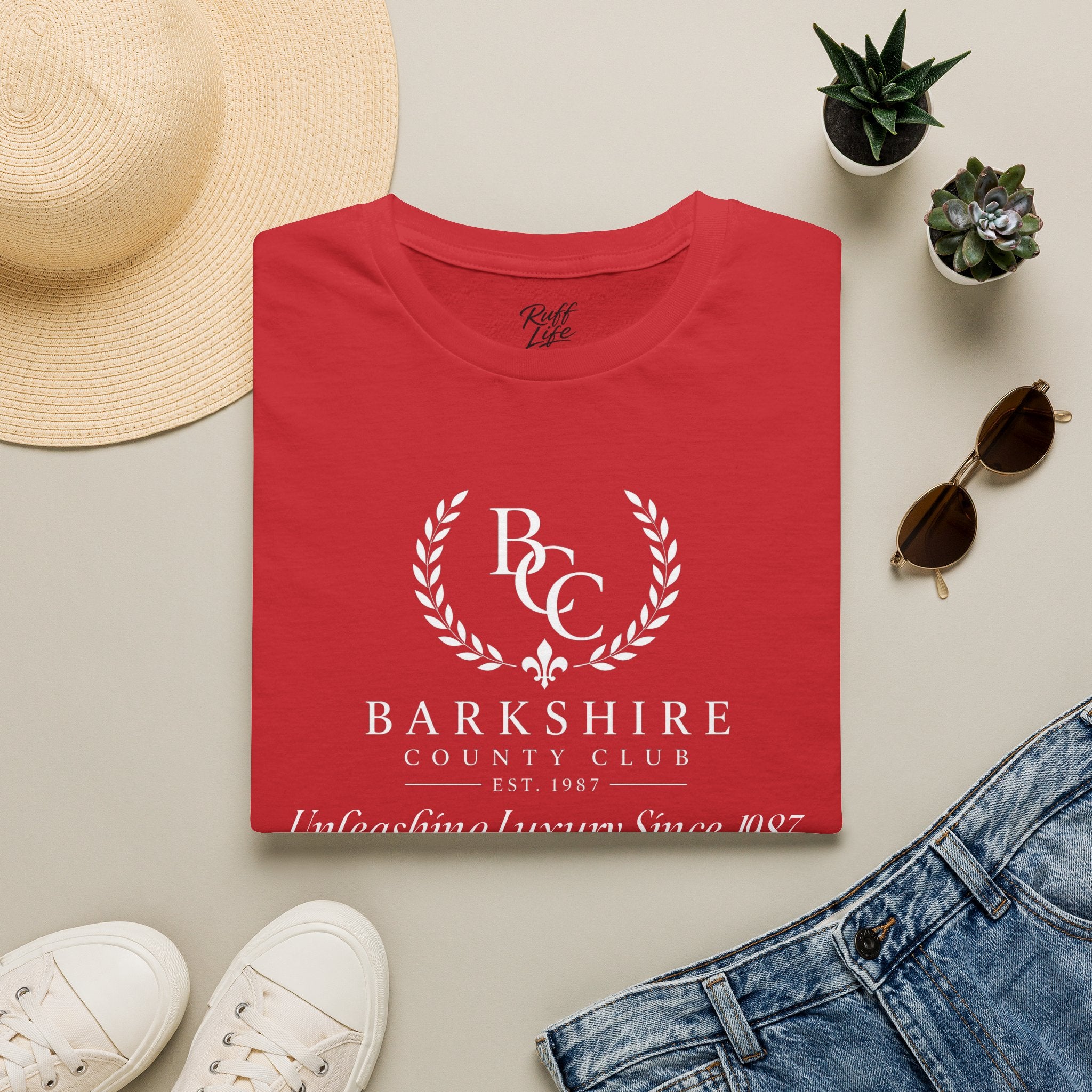 Barkshire County Club Tee — Funny Dog Club Logo T-Shirt