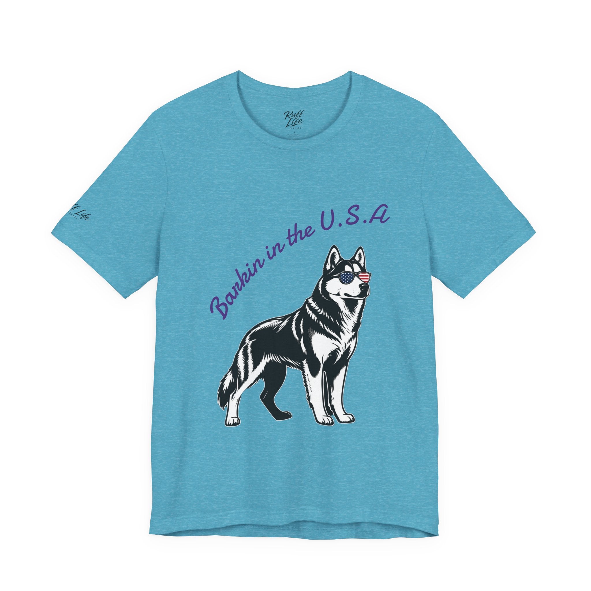 Barkin' in the USA Dog T-Shirt — Funny Patriotic Pup Tee
