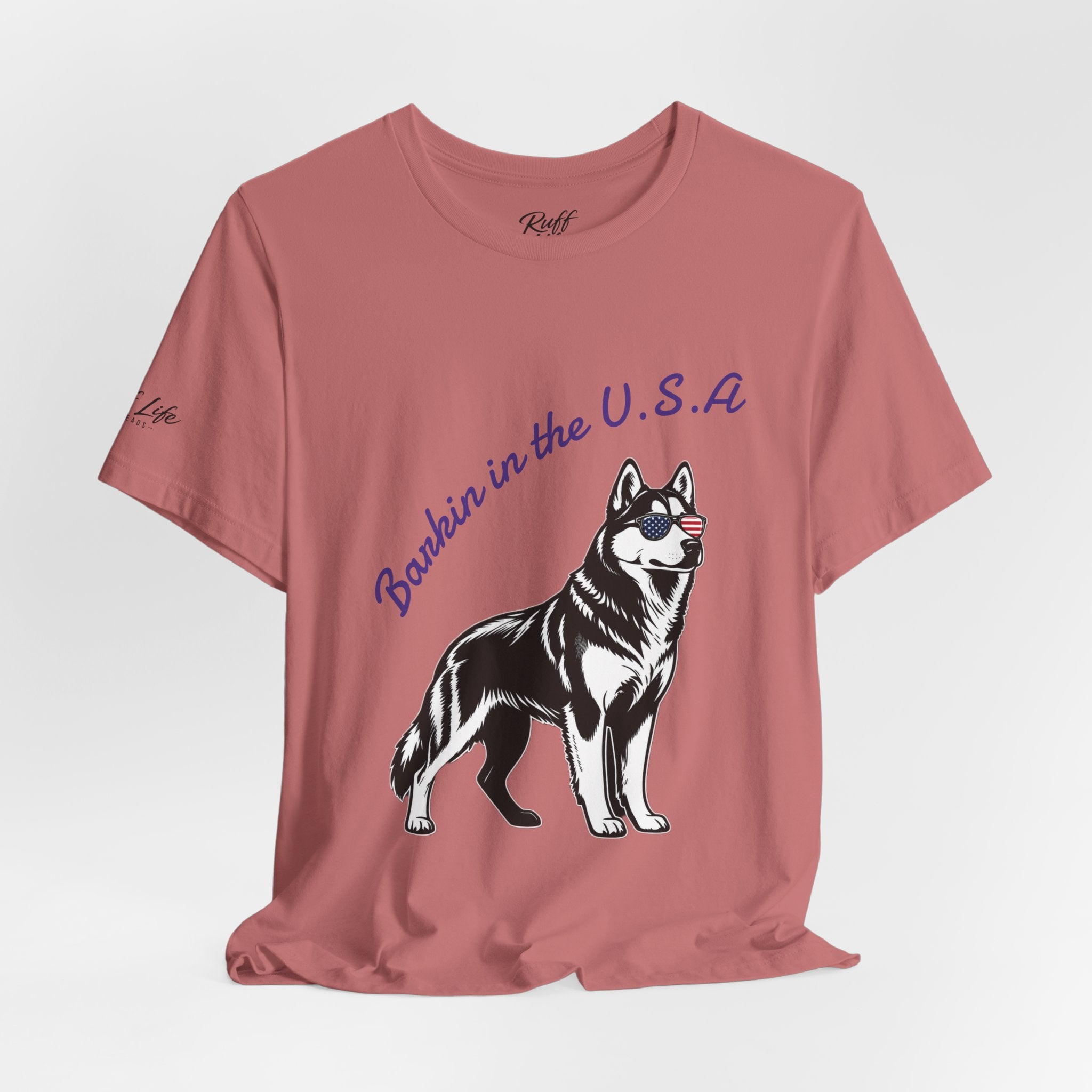 Barkin' in the USA Dog T-Shirt — Funny Patriotic Pup Tee