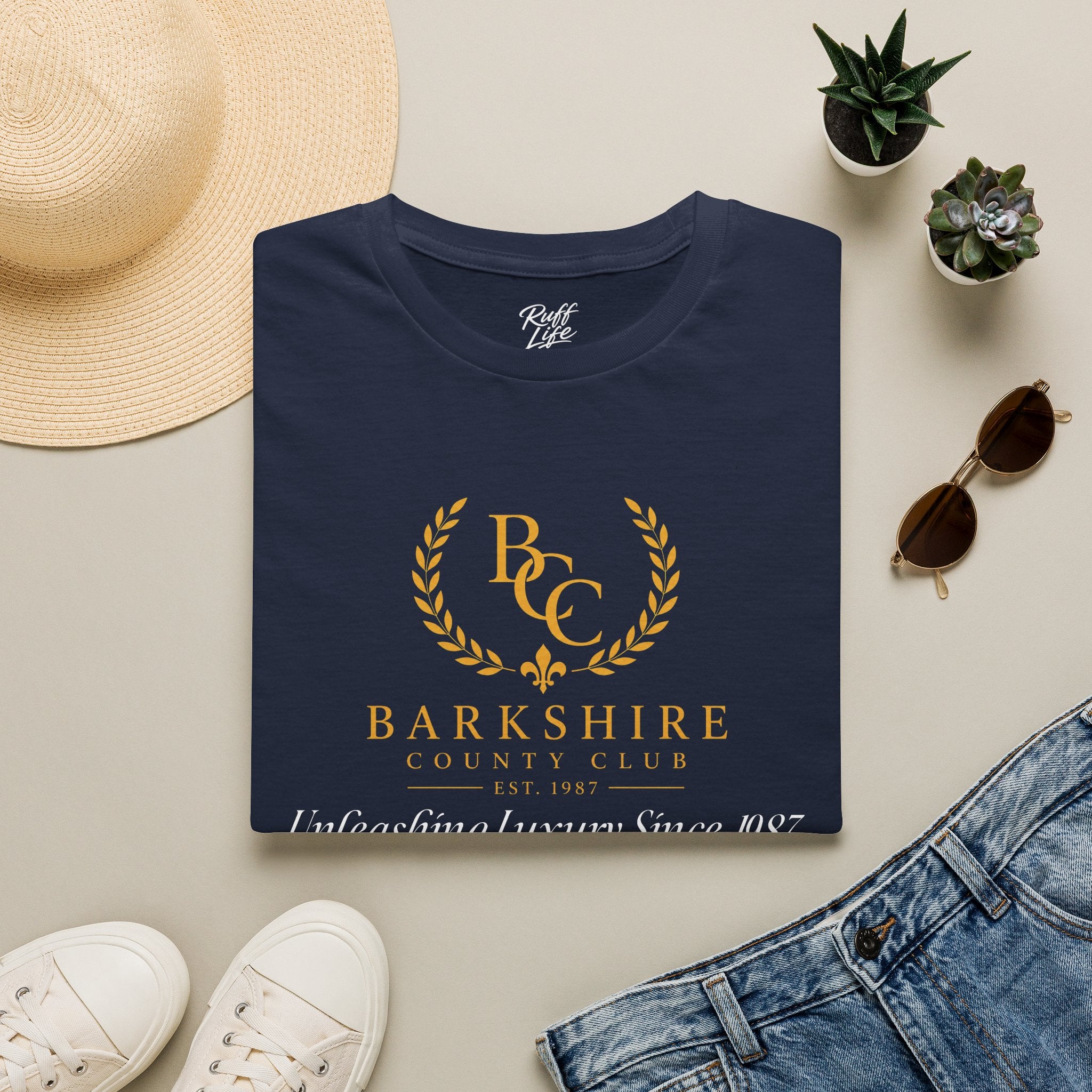 Barkshire County Club Tee — Funny Dog Club Logo T-Shirt