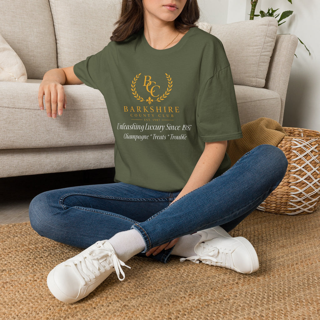 Barkshire County Club Tee — Funny Dog Club Logo T-Shirt