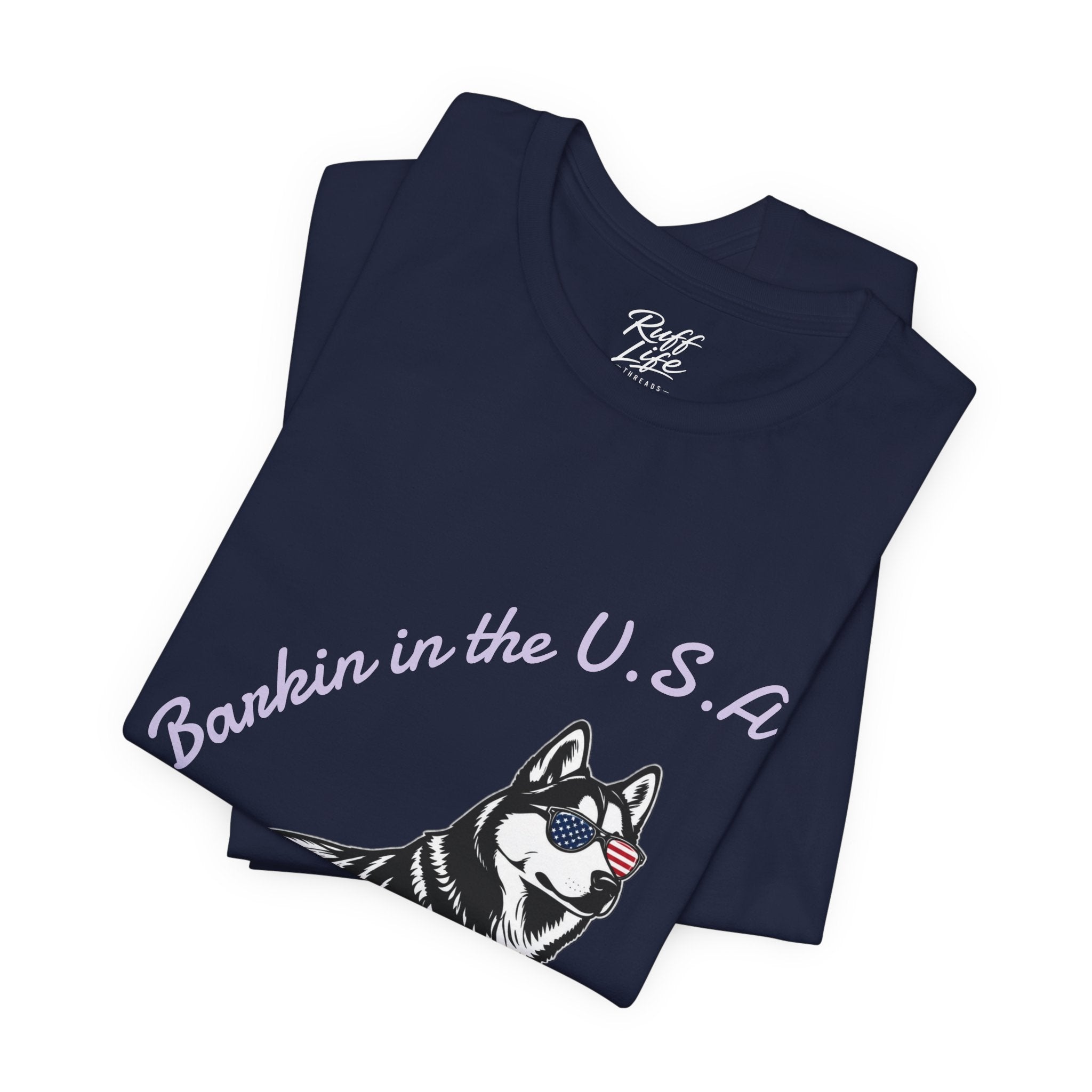 Barkin' in the USA Dog T-Shirt — Funny Patriotic Pup Tee