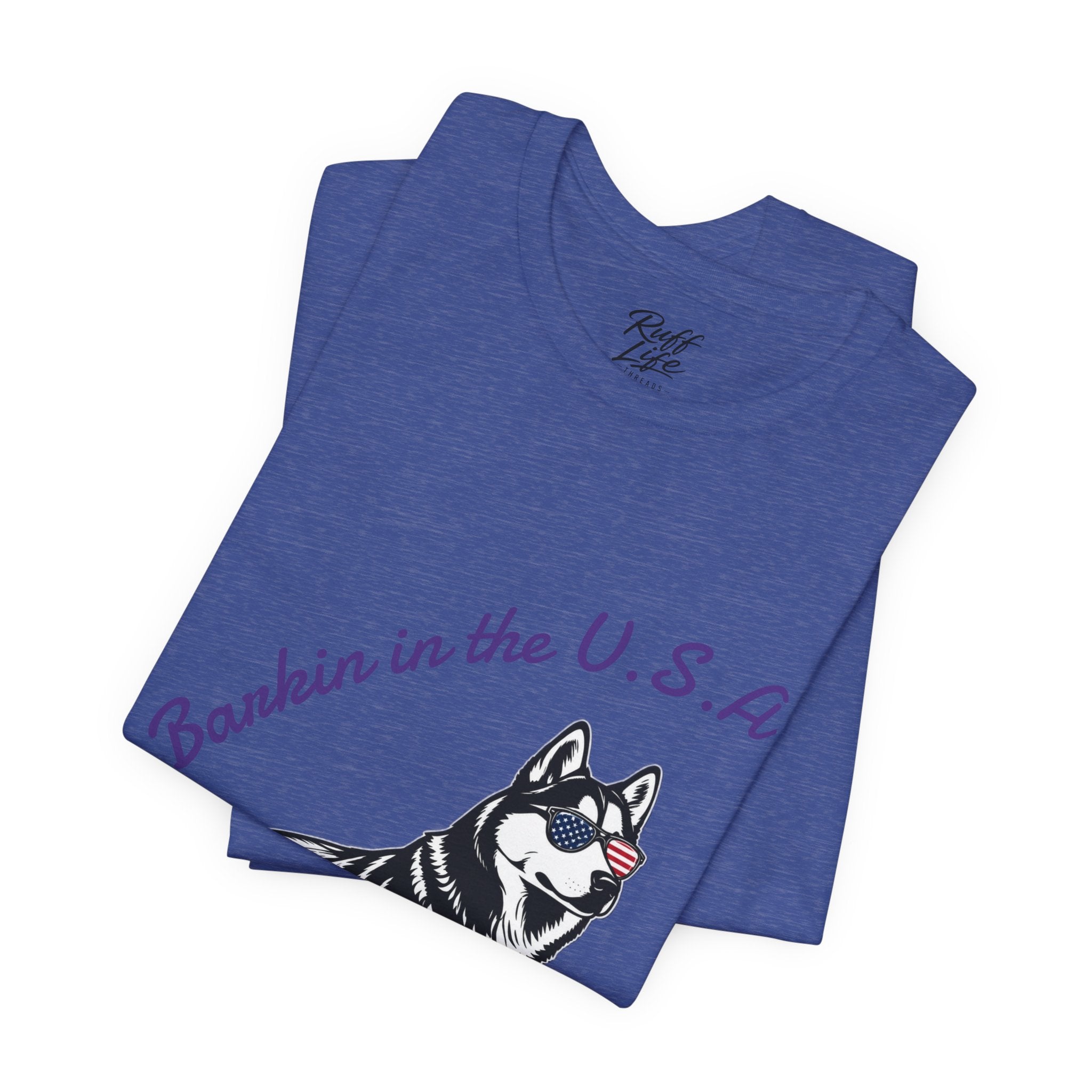 Barkin' in the USA Dog T-Shirt — Funny Patriotic Pup Tee