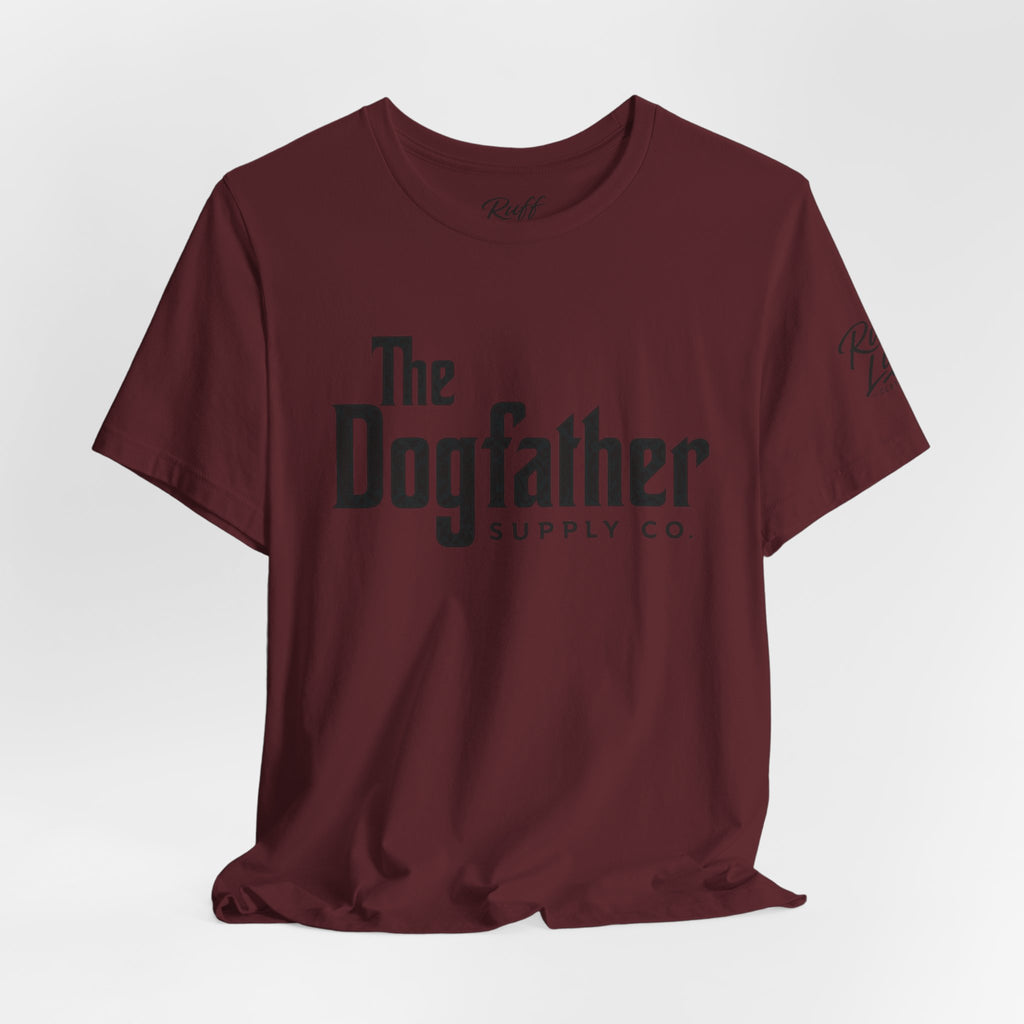 Dogfather T‑Shirt — "Respect the Family, Respect the Food Bowl" Funny Dog Graphic Tee