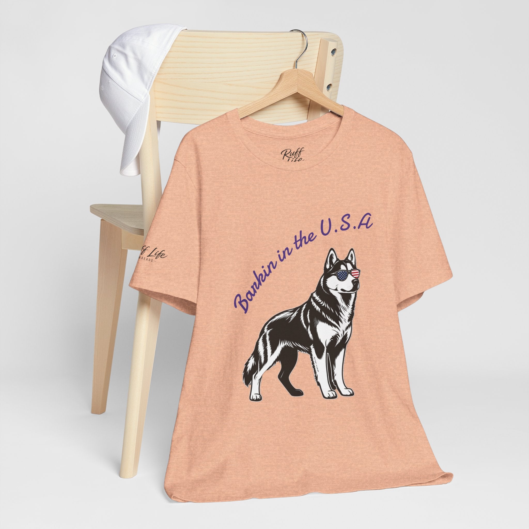 Barkin' in the USA Dog T-Shirt — Funny Patriotic Pup Tee
