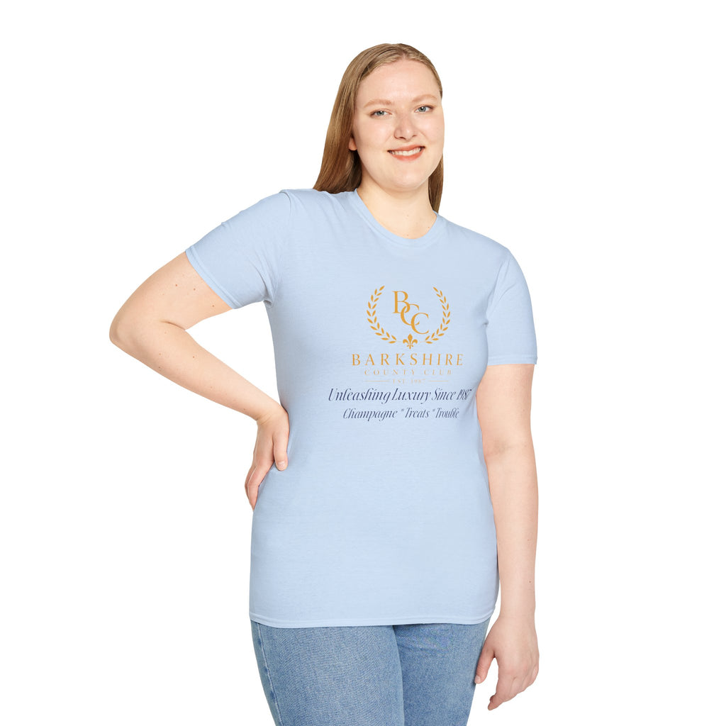 Barkshire County Club Tee — Funny Dog Club Logo T-Shirt