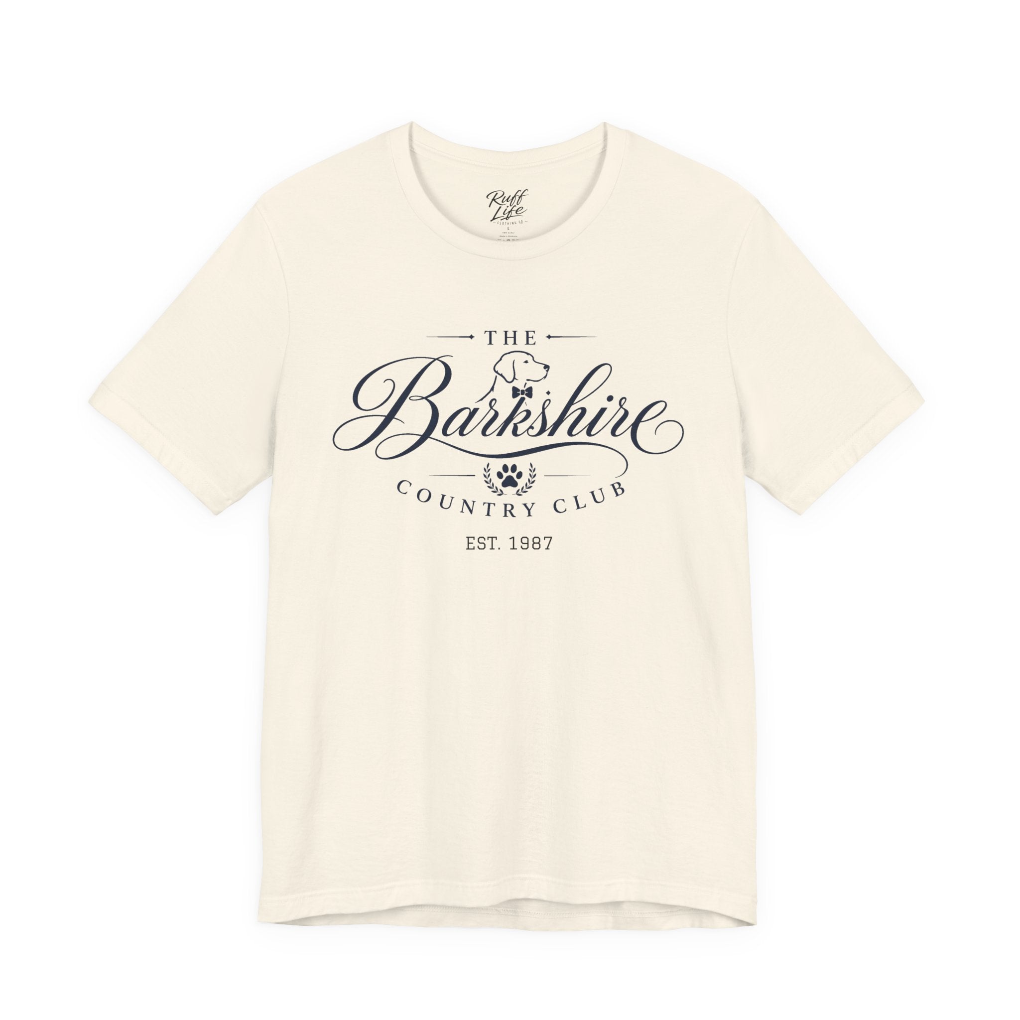 Barkshire CC Tee — "My Financial Advisor Told Me to Diversify" Dog Champagne & Oysters T-Shirt