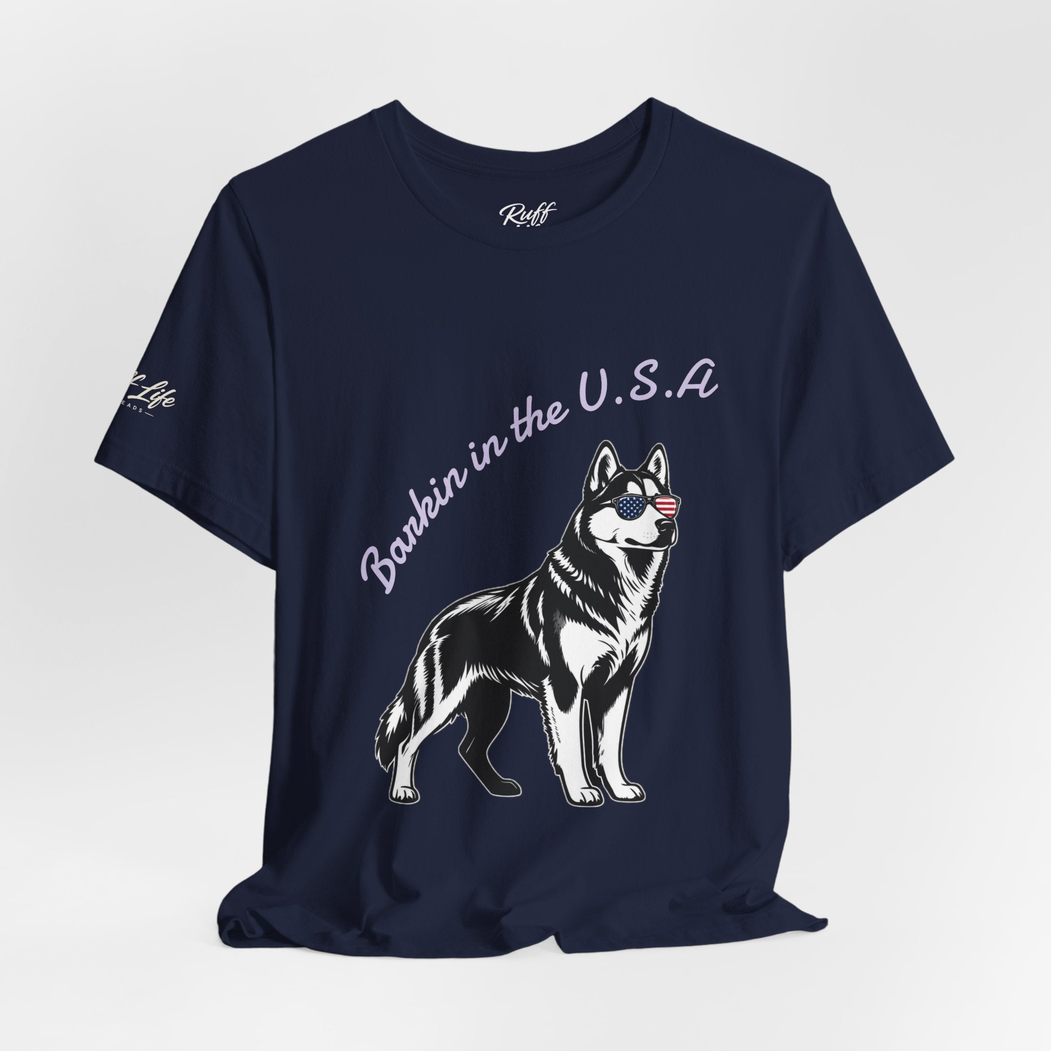 Barkin' in the USA Dog T-Shirt — Funny Patriotic Pup Tee