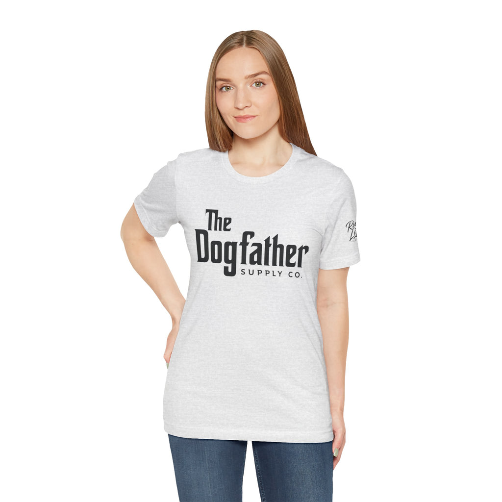 Dogfather T‑Shirt — "Respect the Family, Respect the Food Bowl" Funny Dog Graphic Tee